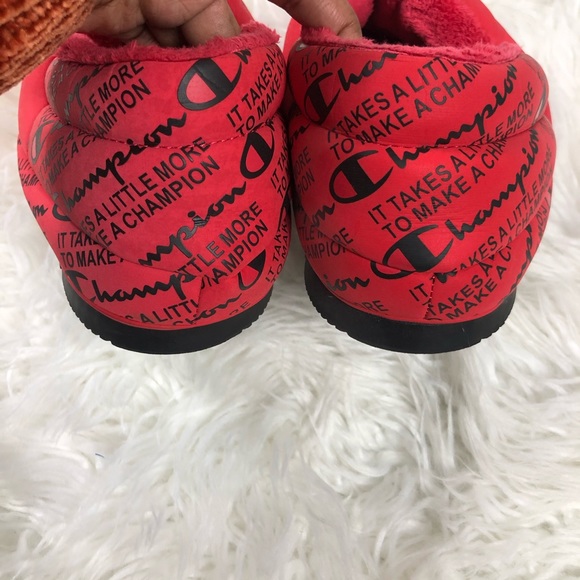 Champion Red Varsity Reflective Slippers - Picture 3 of 5